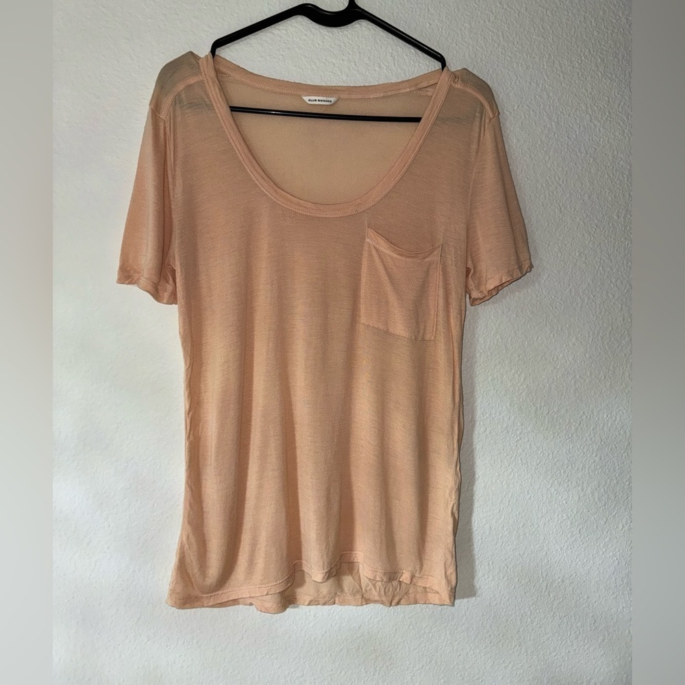 Club Monaco women’s shirt-  size small- cantaloupe color